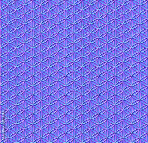 Photos Cosmic colored Flower of Life pattern