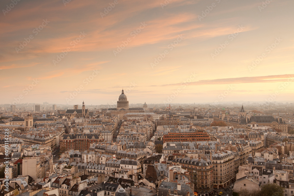 Paris Sunset City View
