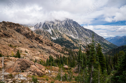 Scenic view of Mount Stuart in The Alpine Lakes Wilderness