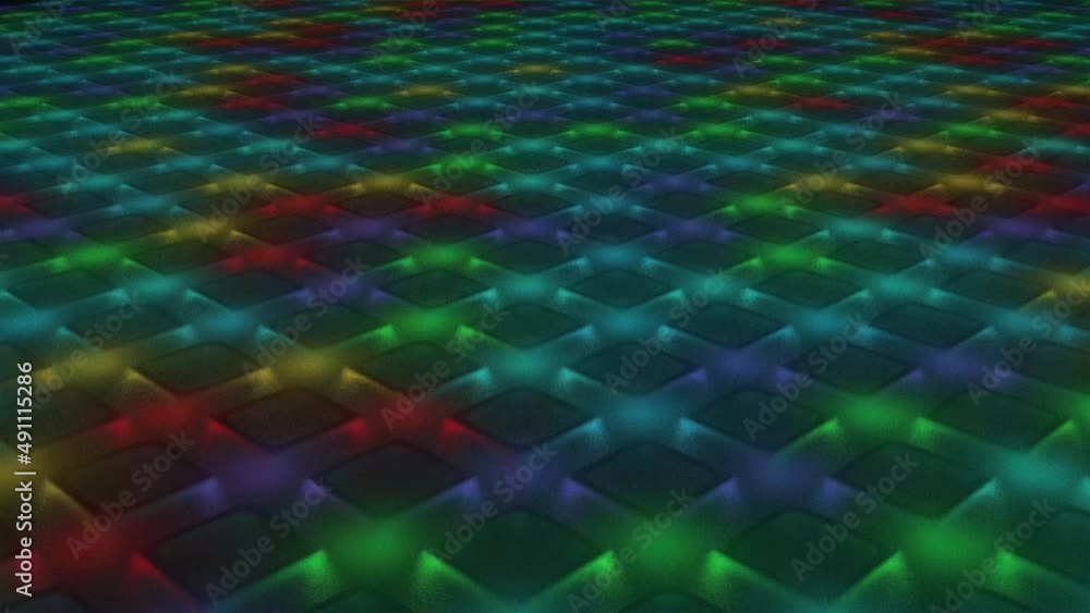 Stage Lights. Green screen background. 3d Rendering. Stock Video