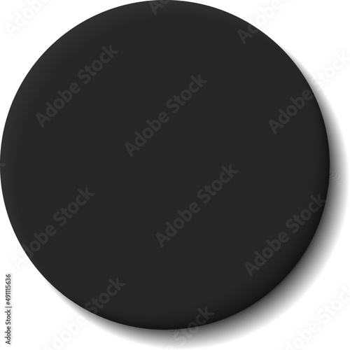Neumorphism interface button. Modern website or mobile app design. Neumorphic UI UX black design.