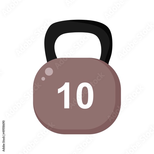 Vector illustration of a kettle bell for health, perfect for sports advertising