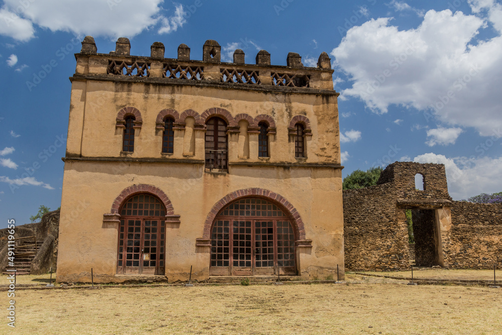 Royal library building in the Royal Enclosure in Gondar, Ethiopia