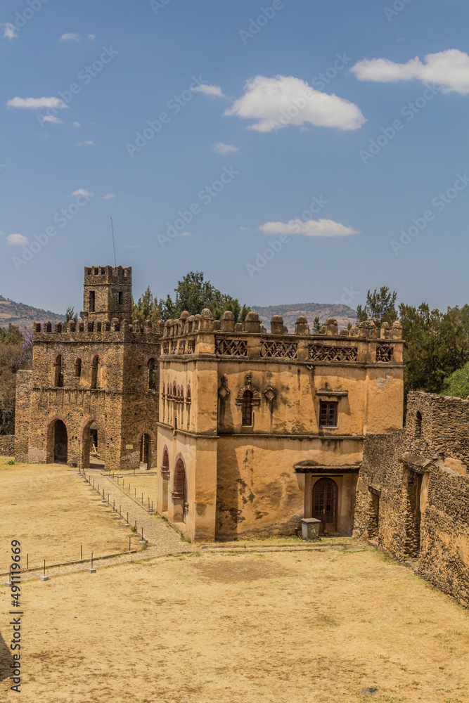 Royal archive and library buildings in the Royal Enclosure in Gondar, Ethiopia