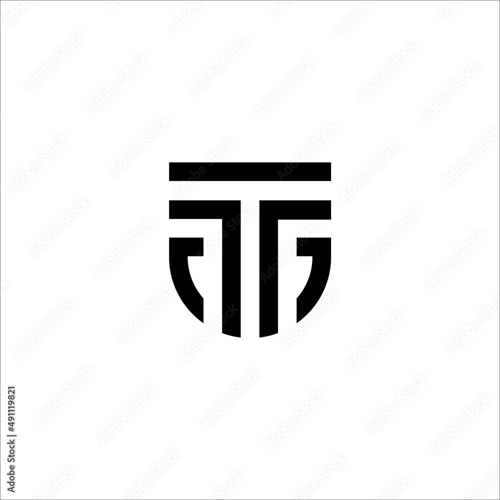 Letter T shield logo icon design template elements Letter T shield logo icon design template elements