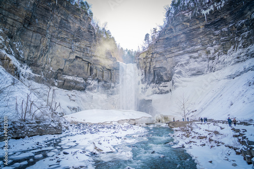 Beautiful Taughannock Falls State Park Winter Views photo