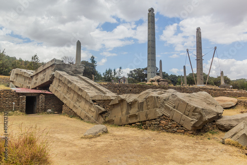 Foto Northern stelae field in Axum, Ethiopia