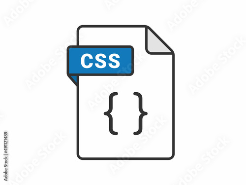 cssの拡張子ファイルのアイコンイラスト