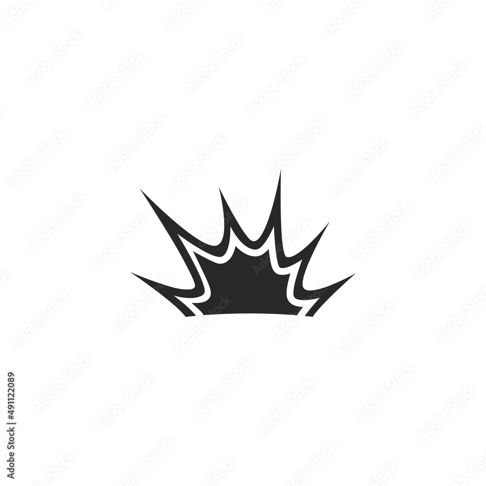 Set of bomb explosion vector logo icon illustration Set of bomb explosion vector logo icon illustration