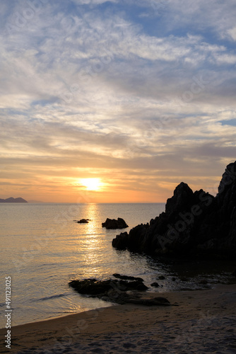 福井県水晶浜の夕日 © パーシー