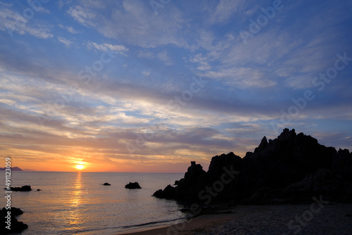 福井県水晶浜の夕日 © パーシー