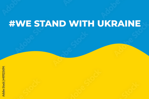 we stand with ukraine, make peace not war vector design
