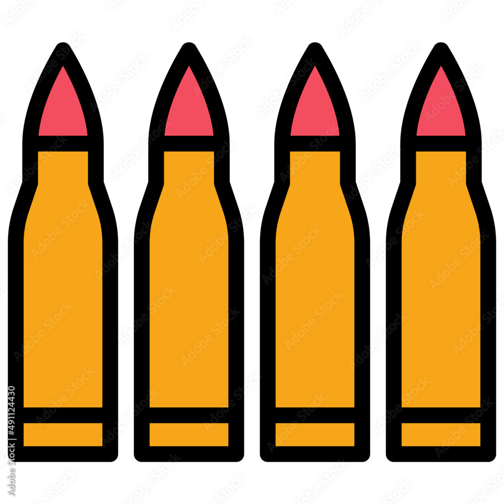 ammunition filled outline icon ammunition filled outline icon