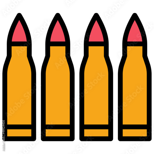 ammunition filled outline icon
