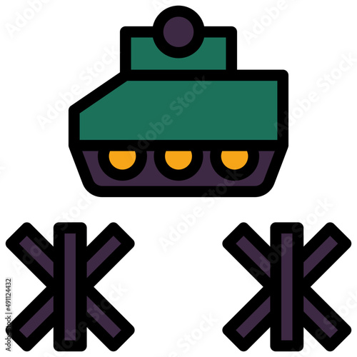 barrage filled outline icon