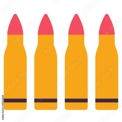 ammunition flat icon