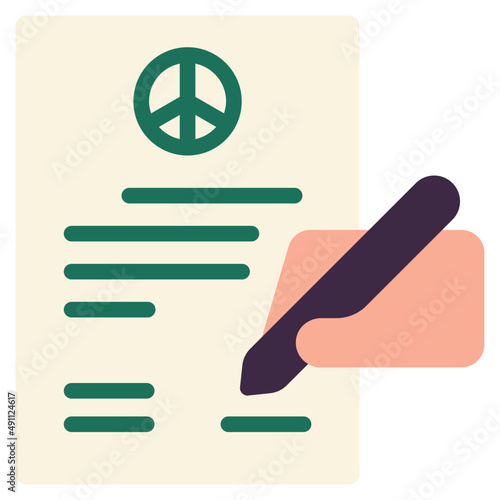 contract flat icon