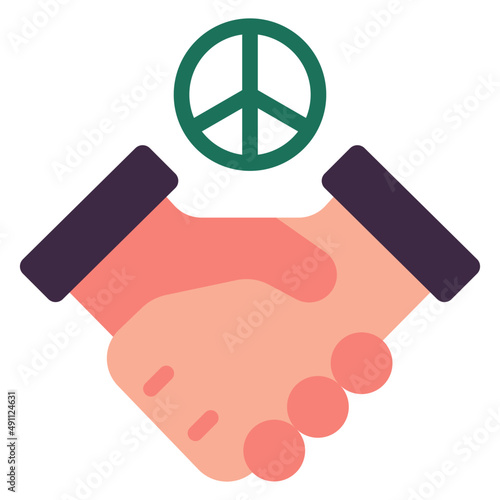 peace flat icon
