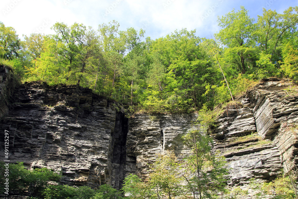 Watkins Glen Waterfall park, New York State, USA Watkins Glen Waterfall park, New York State, USA