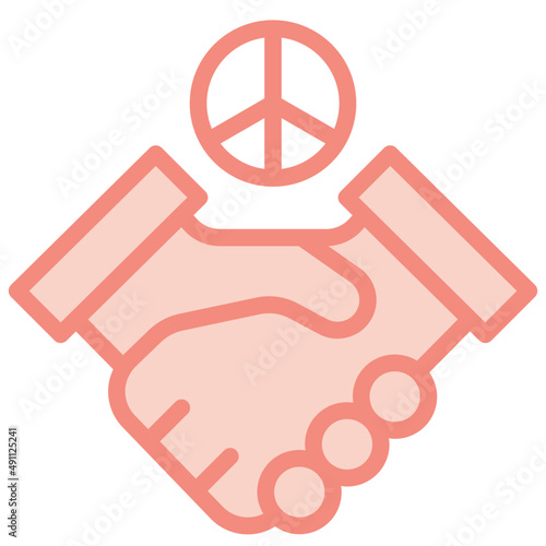 peace two tone icon