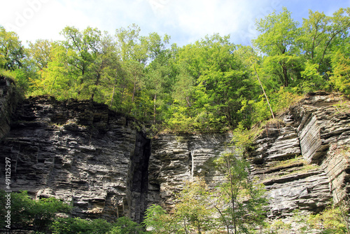 Watkins Glen Waterfall park  New York State  USA 