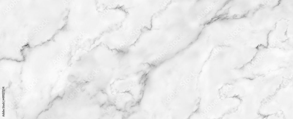 Fototapeta premium Panorama white marble stone texture for background or luxurious tiles floor and wallpaper decorative design.