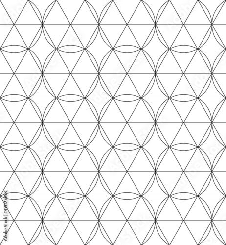 Seamless textile pattern geometric illustration