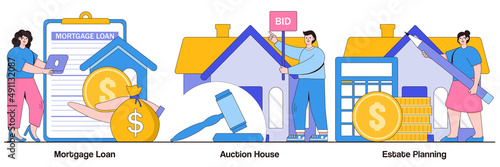 Mortgage Loan, Auction House, and Estate Planning Illustrated Pack
