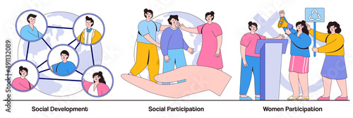 Social Development and Participation, Women Participation Illustrated Pack