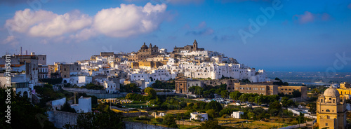 Ostuni - the white city in Italy - a famous landmark at the Italian east coast - travel photography © 4kclips