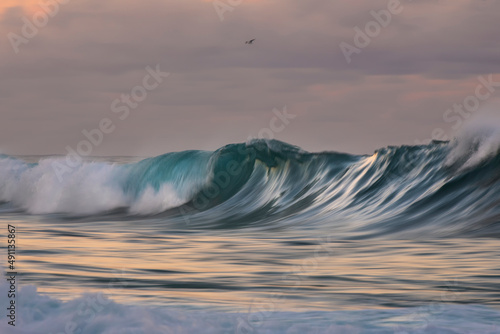 Motion blur photo of a large wave, Sydney Australia © Gary