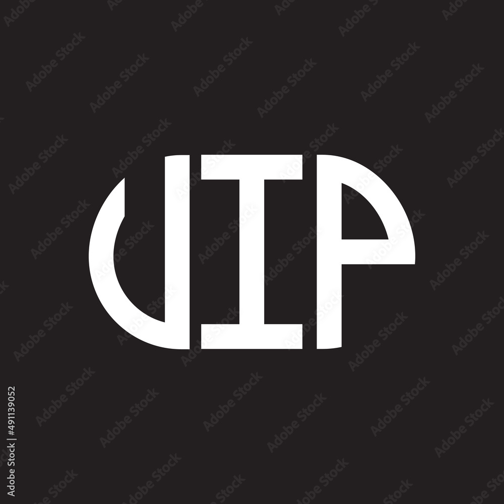 UIP letter logo design on black background. UIP creative initials letter logo concept. UIP letter design. UIP letter logo design on black background. UIP creative initials letter logo concept. UIP letter design.