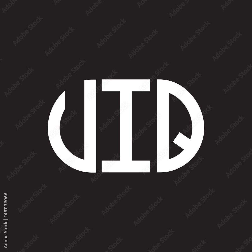 UIQ letter logo design on black background. UIQ creative initials letter logo concept. UIQ letter design. UIQ letter logo design on black background. UIQ creative initials letter logo concept. UIQ letter design.