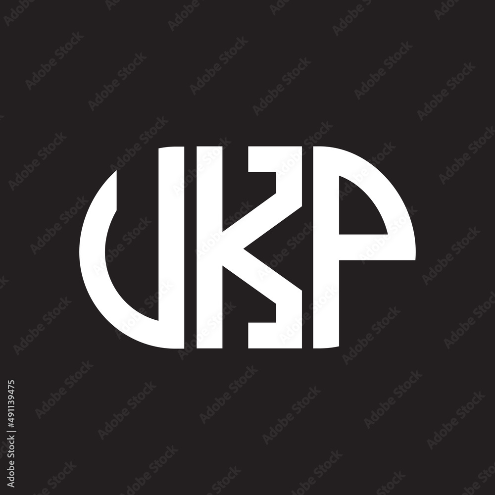 UKP letter logo design on black background. UKP creative initials letter logo concept. UKP letter design. UKP letter logo design on black background. UKP creative initials letter logo concept. UKP letter design.