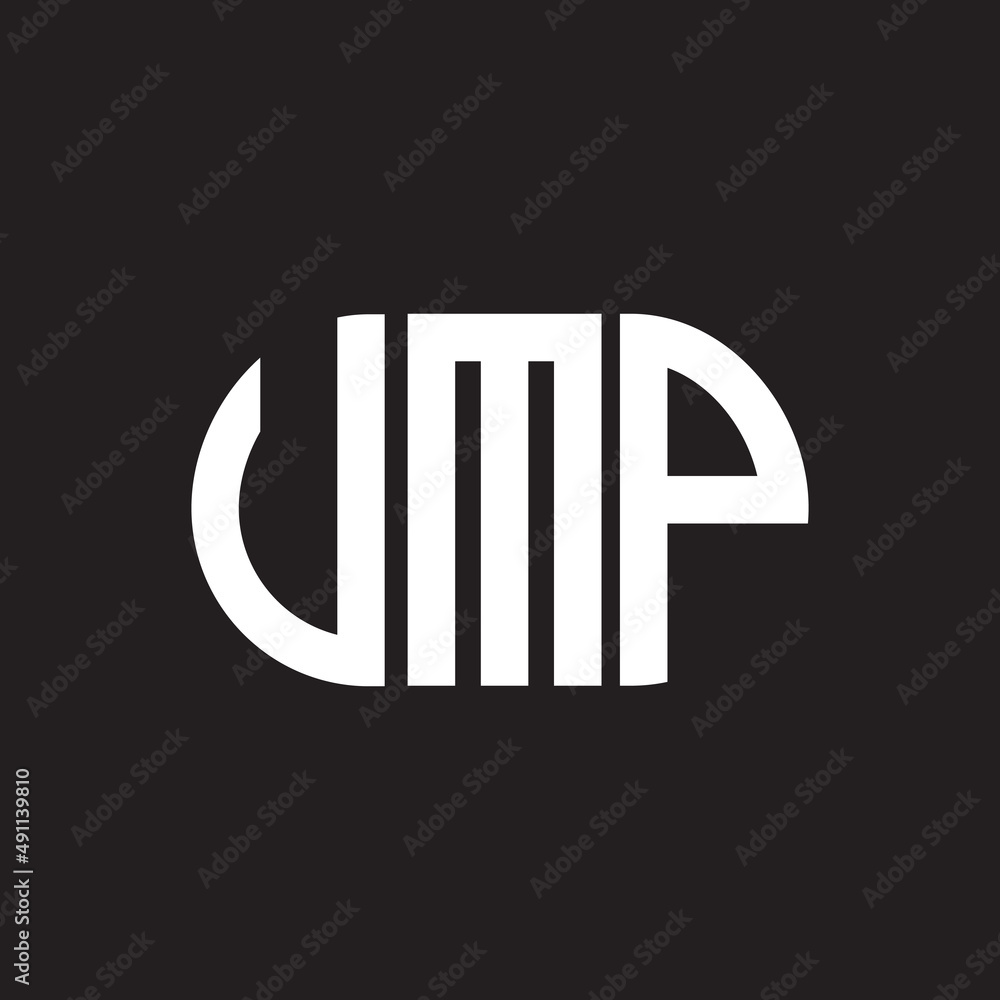 UMP letter logo design on black background. UMP creative initials letter logo concept. UMP letter design. UMP letter logo design on black background. UMP creative initials letter logo concept. UMP letter design.