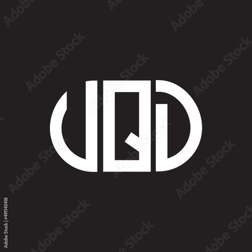 UQD letter logo design on black background. UQD creative initials letter logo concept. UQD letter design.