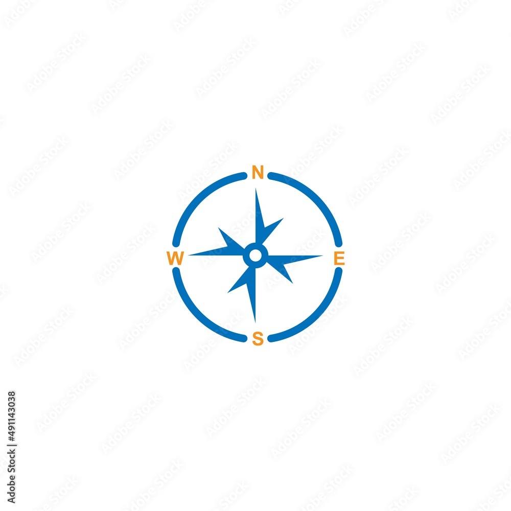 Compass logo icon illustration design template Compass logo icon illustration design template