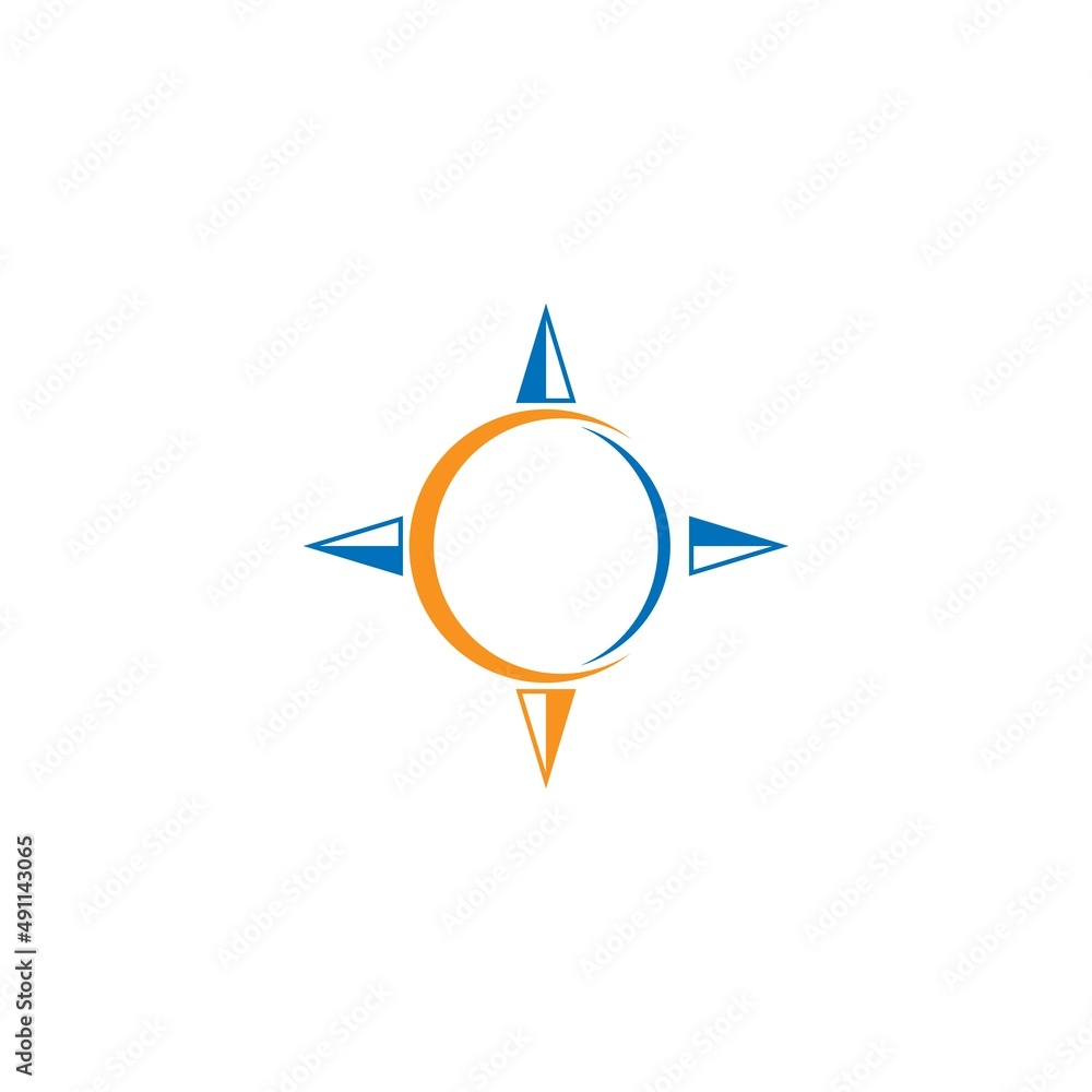 Compass logo icon illustration design template Compass logo icon illustration design template