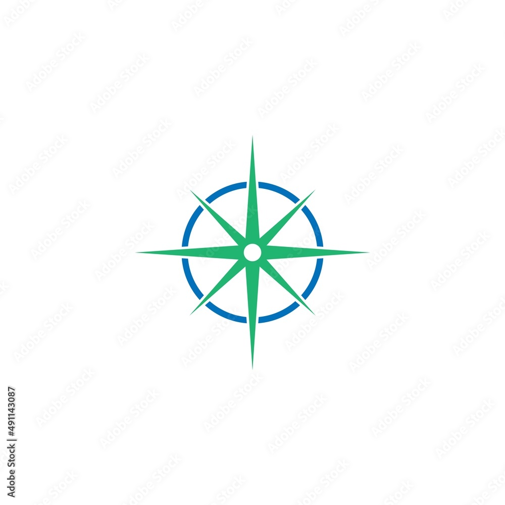 Compass logo icon illustration design template Compass logo icon illustration design template