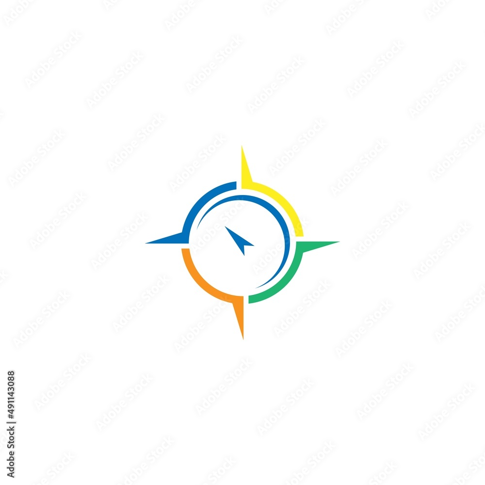 Compass logo icon illustration design template Compass logo icon illustration design template