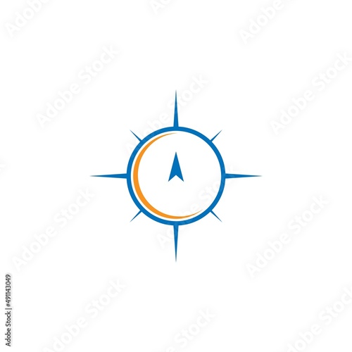 Compass logo icon illustration design template