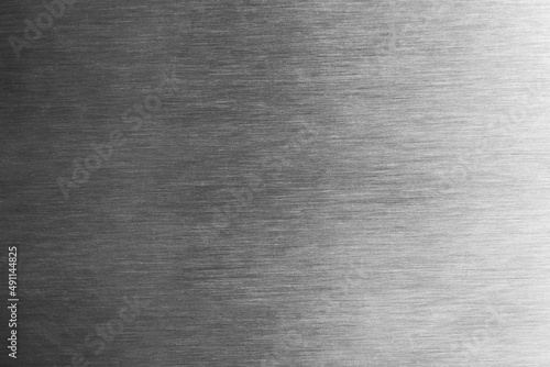 Metal background. Silver steel texture. Brushed stainless sheet