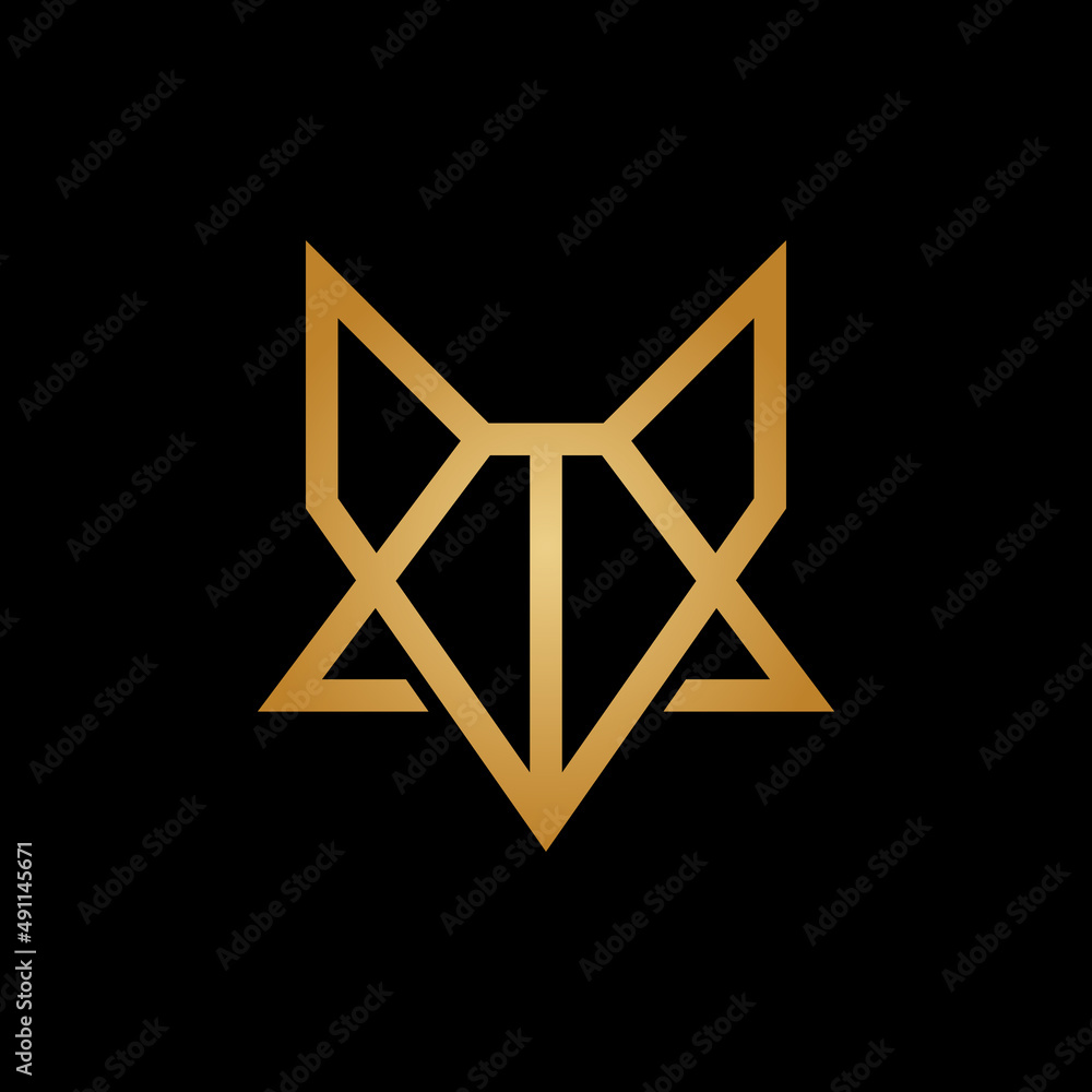 luxury fox logo design luxury fox logo design