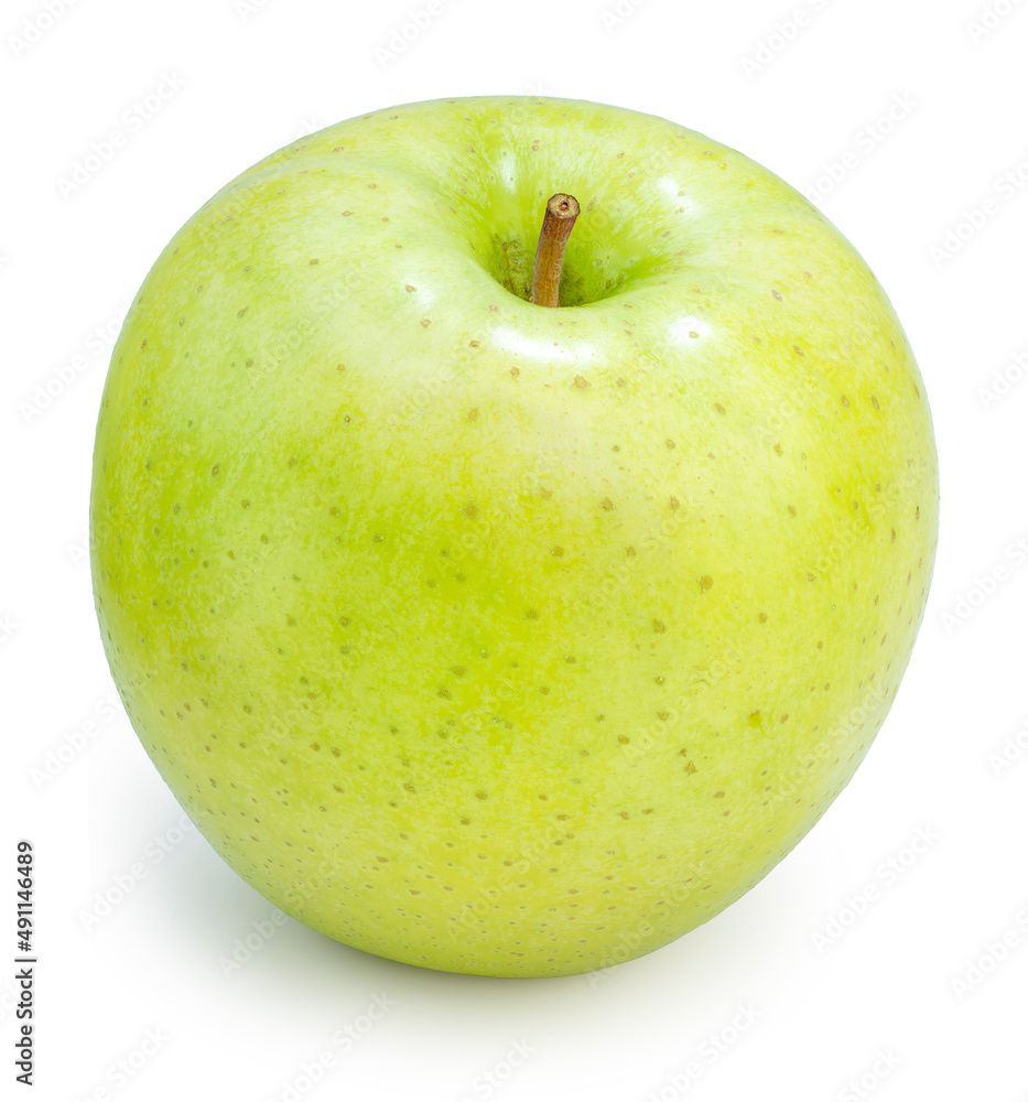 Fresh Green Apple Isolated on White With clipping path, Golden yellow Orin Apple isolated on white. Fresh Green Apple Isolated on White With clipping path, Golden yellow Orin Apple isolated on white.