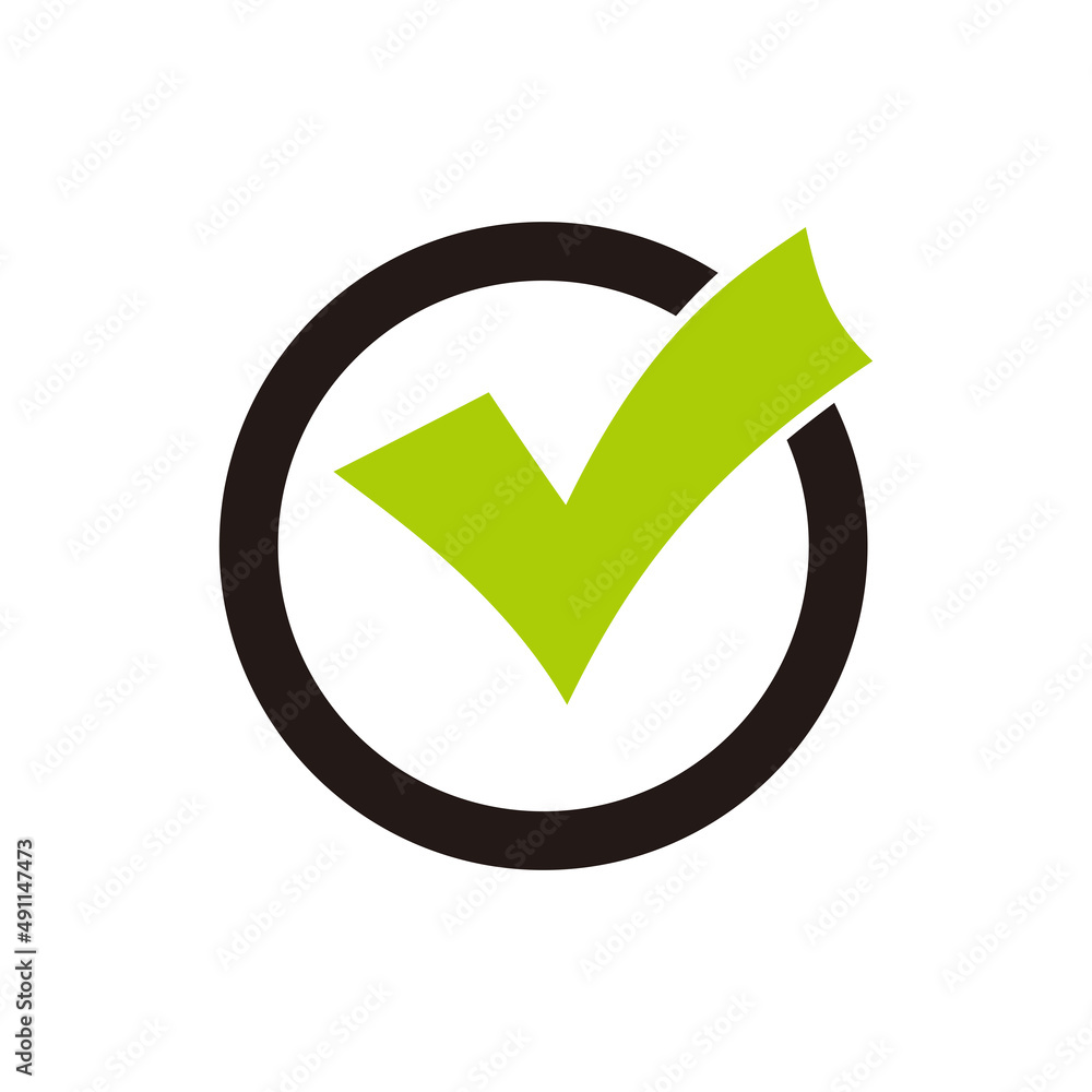 Check Mark icon symbol. Green checkmark icon, isolated on white background. Check Mark icon symbol. Green checkmark icon, isolated on white background.