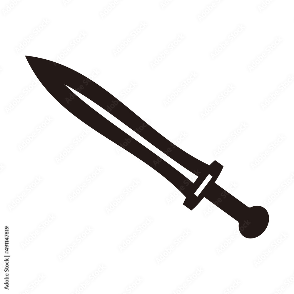 sword icon vector illustration sign	