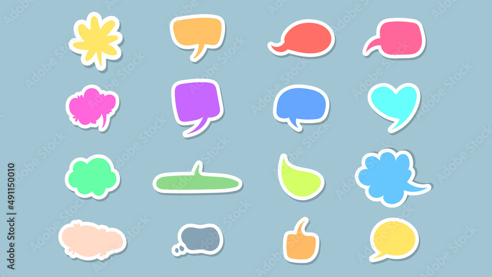 Speech bubble text box isolated on blue background ,Vector Illustration EPS 10 Speech bubble text box isolated on blue background ,Vector Illustration EPS 10