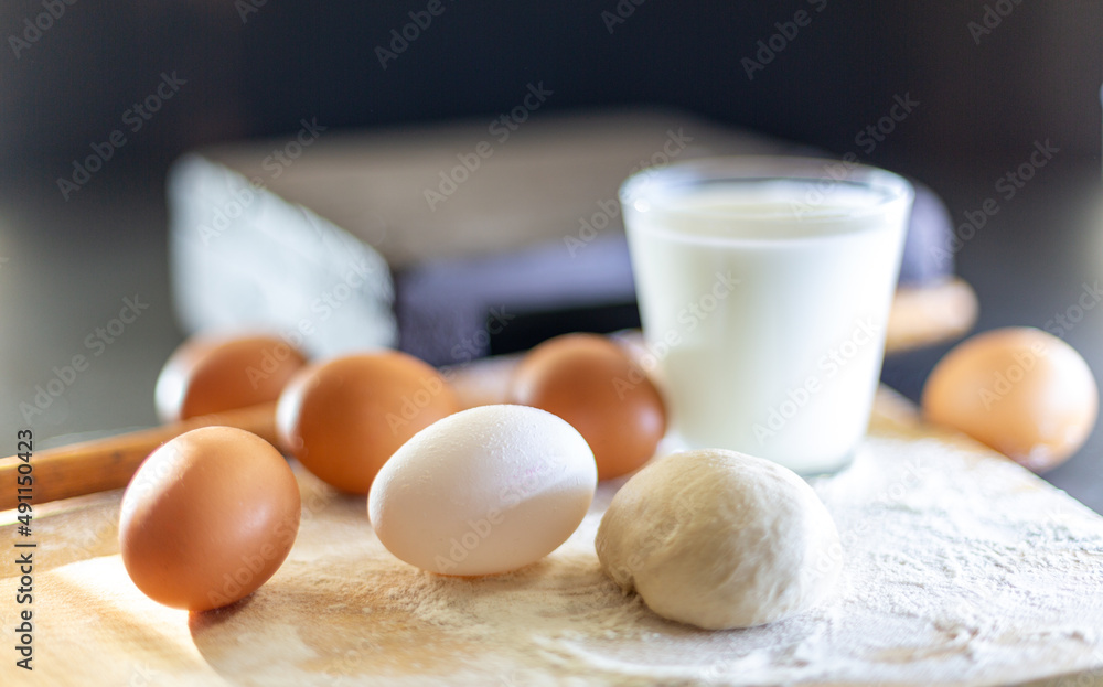 Mother will prepare bakery products for her children Mother will prepare bakery products for her children