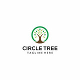 Creative illustration Tree nature logo design sign vector template icon