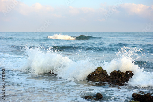 Mediterranean coast in southern Israel near the city of Ashkelon